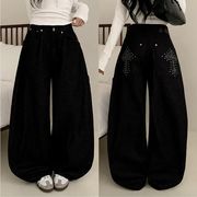 2025年INS 夏新作  おしゃれ  ボトムス  chic 韓国ファッション  デニム  パンツ