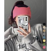 【日本倉庫即納】 猫耳リブニットヘアバンド 幅広い 髪留め