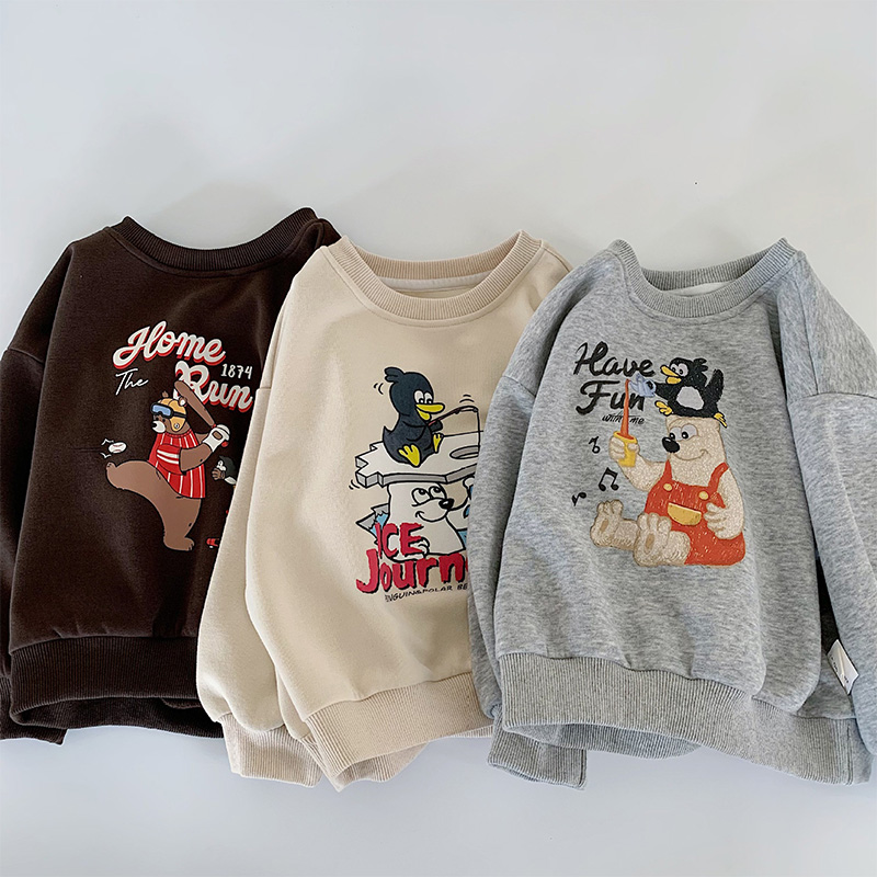 2025秋冬※MAI☆子供用プリントスウェットプルオーバー