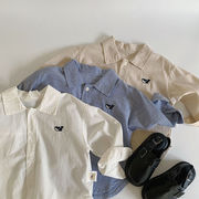 2025秋冬※MAI☆子供用シンプルカーディガンシャツ