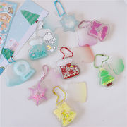 DIYパーツ 痛バッグパーツ オタ活 推し活  透明クリア キーホルダー 自作グッズ 装飾 Xmasクリスマス