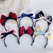 着せ替え 着ぐるみ ミニドール用 10cmぬい15cmぬい用 6色カチューシャ ヘアアクセサリー リボン