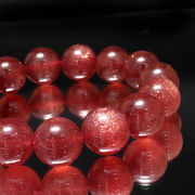ブレス　ストロベリークォーツ＜ブラジル産＞　丸約16?16.5mm