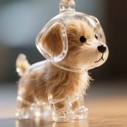 透明犬用収納ボックス・ペンダント 犬の毛保管カプセル 記念収納 バッグ・キーホルダーアクセサリー5色