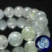 ブレス　ゼリーフィッシュデュモルチェライトインクォーツ＜ブラジル産＞　丸