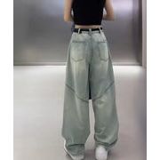 【日本倉庫即納】 バギーデニムパンツ レディース レトロ風