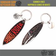 サーフボード メタル キーホルダー　キーチェーン　サーフィン　サーフ　ハワイ　HAWAII　サーファー