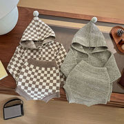 2025秋冬※ベビー ニットセットアップ フード付き はかまパンツ 2点セット