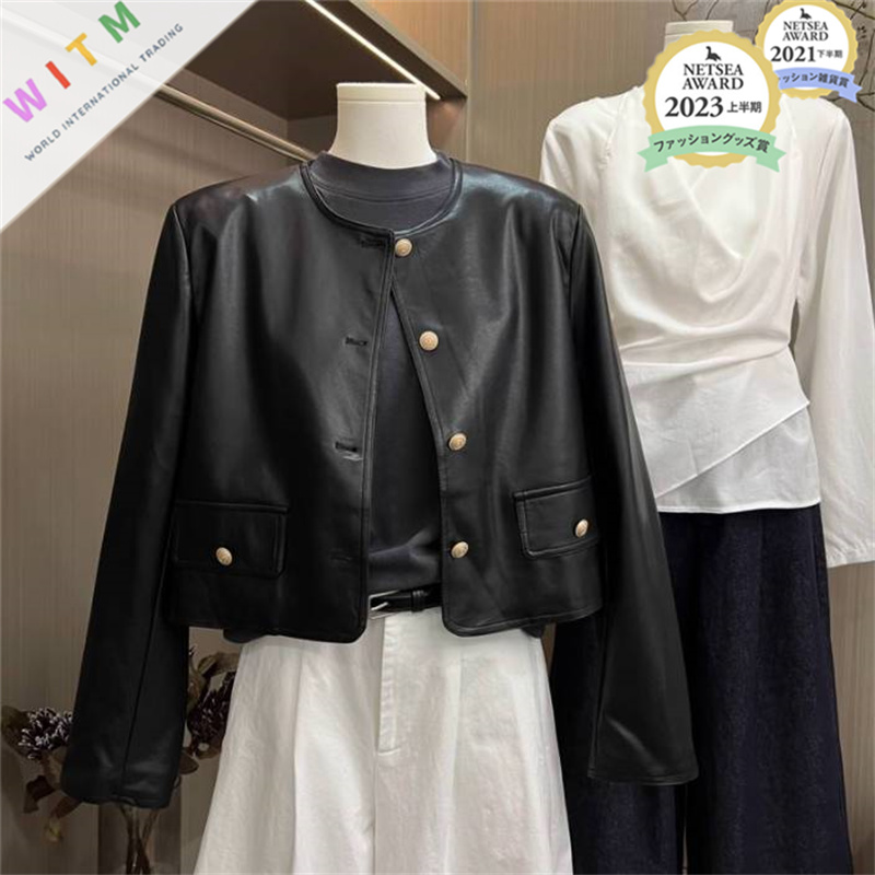 2025秋冬新作 ジャケット ショート丈コート 長袖 PU アウター 着回し レディース服