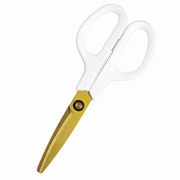 プラス はさみ フィットカットカーブ 洗えるチタン マッシュルームホワイト 34557