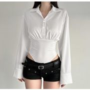 秋冬トップス シャツ　長袖 カジュアルシャツ ワンピース