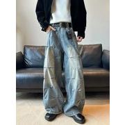 秋冬ボトムス ズボン パンツ ワイドパンツ   デニム メンズ