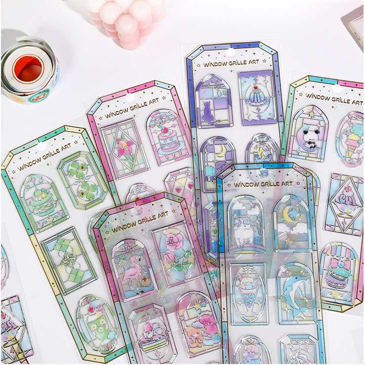 ぷくぷくシール ぷっくりシール 3Dステッカー 立体ステッカー 粘着シール