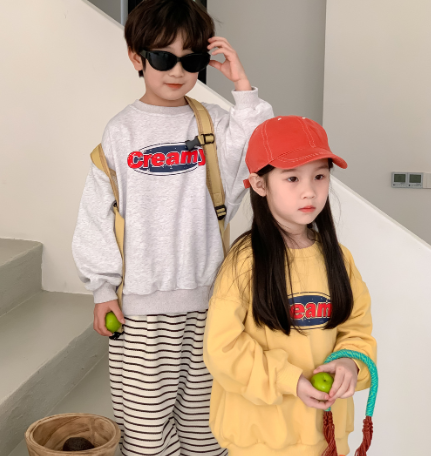 2025秋新品 い韓国風子供服 カジュアルパーカー  ベビー服 キッズ男女兼用 長袖 トップス90-150cm 2色