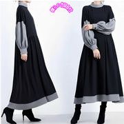 2025年秋冬新作　レディース服　ワンピース　ファッション　切り替え　着痩せ　エレガント　M#-L#