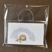 メッセージカード（ ファンタジー ）5絵柄各2枚ずつ計10枚セット（透明ピローケース入 ）・純日本製