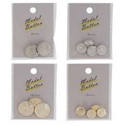 ミササ　メタルボタン（21mm～13mm）【全4種類】