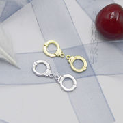 ハンドカフス 金属パーツ メタルパーツ 手錠 アクセサリーパーツ 手芸 ゴールド シルバー 透かしチャーム