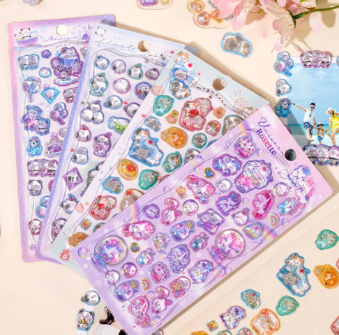 文房具 手帳素材　手芸DIY 手帳シール ステッカー　3Dシール　装飾シール