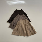 2025秋冬新作　子供服　新生児　ニット　マント　可愛い　おしゃれ　セーター　トップス　あたっか　重ね着