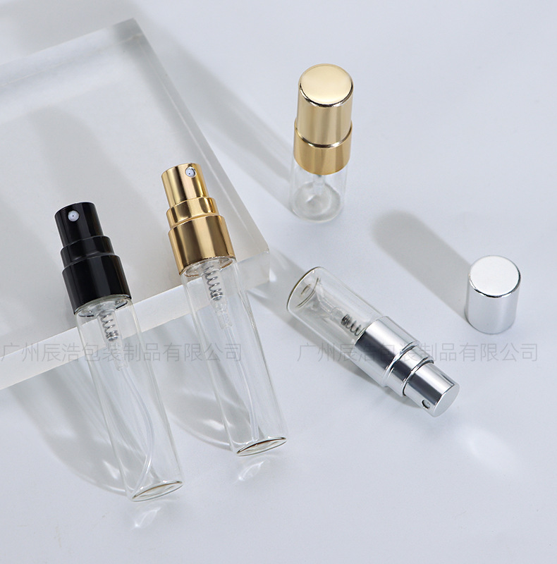 10MLミニ香水瓶、ガラス香水サンプル瓶、旅行用ポータブルスプレーボトル