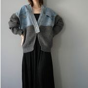 今季マストバイ     気質   おしゃれ   デザイン性   ニット デニム カーディガン