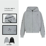 メンズ ユニセックス アメカジヴィンテージ ロゴプリント ジップアップパーカー フーディアウター★全2色