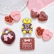 デコパーツ　クラフト　手芸DIY アクセサリー材料　樹脂 貼り付けパーツ