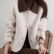 初回送料無料　エレガントショートジャケットコート　レディースファッション人気トレンド