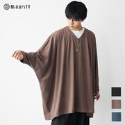 ポンチョ メンズ ビッグシルエット 25新作 春服 もちもち ニット モード系 MinoriTY ユニセックス