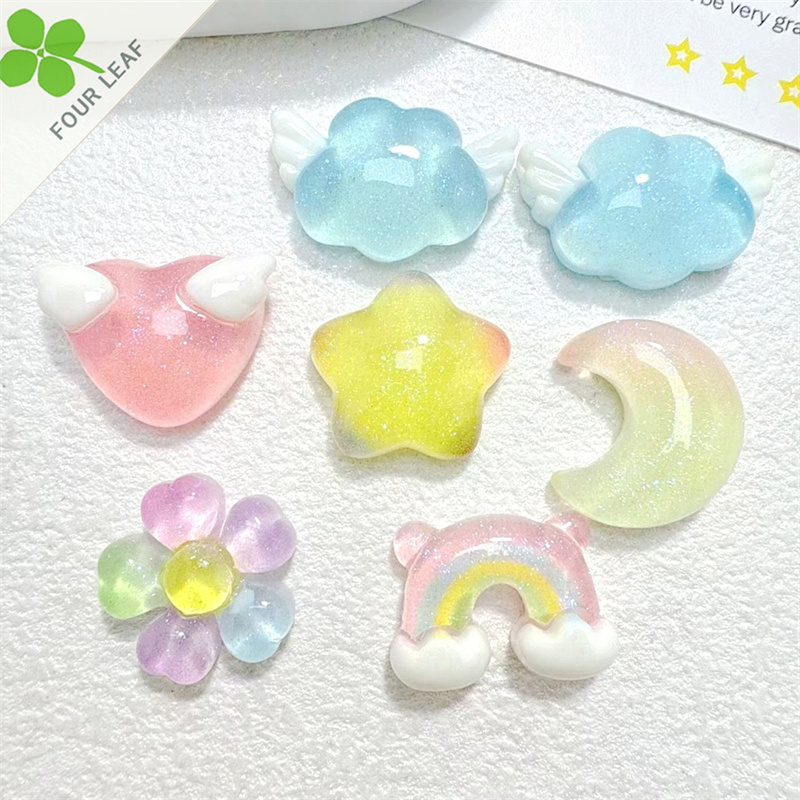 星 月 花 アクセサリーパーツ デコパーツ 髪飾り ペンダント ハンドメイド スマホケース美容 可愛い