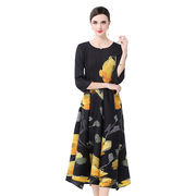 初回送料無料　エレガントスタイルアッププリーツワンピース　レディースファッション人気トレンド