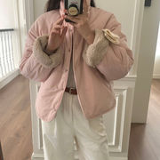 2025年INS 秋冬新作     気質   厚手   ニッチ   厚手   長袖  ムートン  ジャケット