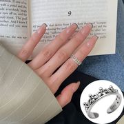 王冠シルバー指輪 かんむり シルバーアクセサリー アレルギー対応 調整可能 おしゃれ 上品