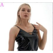 ヒップホップ ダンスウェア お目立ち度満点!メタリックチョッキ/ホットチョッキ セクシー PUチョッキ