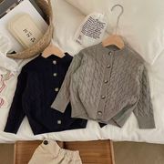 2025新作DC　秋　子供服　キッズ　ニットカーディガン　男女兼用　90～140cm　DC