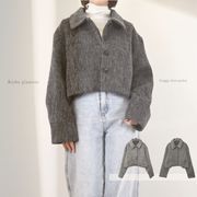 □　期間限定特価　□シャギー　ショート　ジャケット(32846)