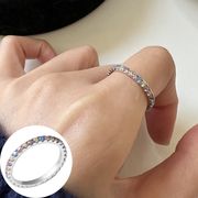 個性的天然石シルバー指輪 ダイヤモンド リング シルバーアクセサリー アレルギー対応 おしゃれ