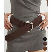 【日本倉庫即納】 ヴィンテージ風スエードバックルベルト