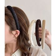 【日本倉庫即納】 スタッズ付き サテンカチューシャ 韓国風