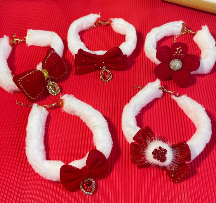 アクセサリー☆ペット用品☆猫☆ペット用の首輪☆犬用よだれかけ☆犬用