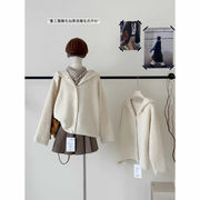 今季マストバイ    気質   おしゃれ    防寒   厚手  長袖  フード付き  カーディガン