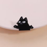 黒猫のブローチ ピンズ バッジ  ラペルピン かわいい  猫ブローチ ねこ ネコ 猫雑貨