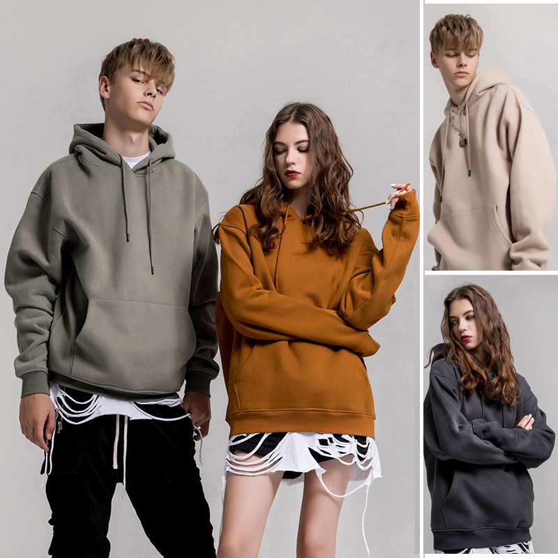 メンズファッション 裏起毛 無地パーカー 男女兼用 フード付 カジュアル 厚手トップス 新作 秋冬★全20色