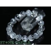 ☆一点物☆【ブレスレット】ロシア産レムリアン水晶 (最高級) (レインボー付) (約12～12.5mm) No.20