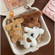 ふわふわ くまマスコット キーホルダー 学生人気 高見え カートゥーンぬいぐるみ バッグチャーム