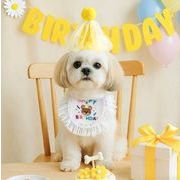 ペット用品 ペット服  誕生日帽子 よだれかけ セット お出かけ