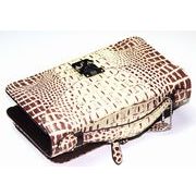 christina.A.G】クロコダイル型押し牛革セカンドバッグ AN-286 2色展開