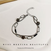 メンズ★潮流アクセサリー★男女兼用★ チタン鋼★ブレスレット★ファッション