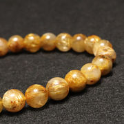 ブレス　ルチルクォーツ＜ブラジル産＞　丸